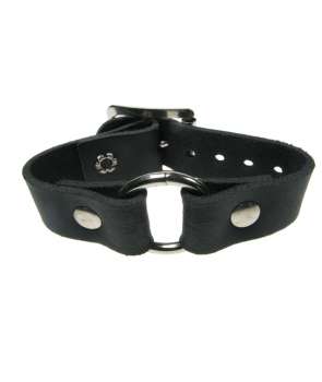 Muñequera Cuero Aro Slave