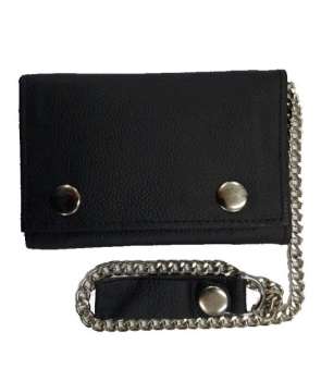 Cartera Cuero Lisa con cadena