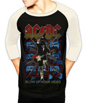 Camiseta ACDC - Blow Up Your Video Raglan