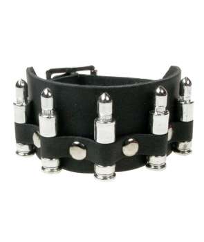 Muñequera Cuero Balas