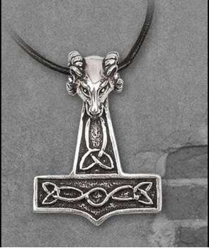 Colgante Martillo de Thor Cabra Acero