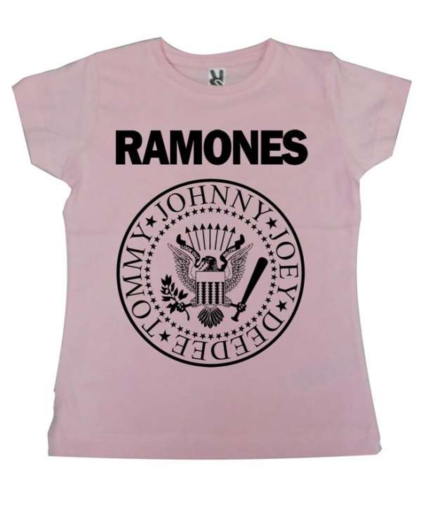 Camiseta niño/a  RAMONES - Logo ROSA