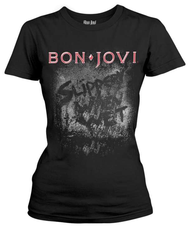 Camiseta para chica BON JOVI - Slippery When Wet