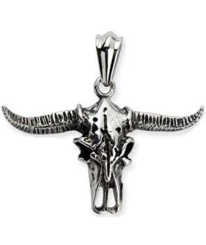 Colgante Calavera Bufalo Acero