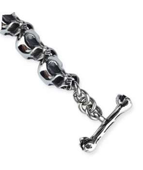 Pulsera Calaveras Unidas Acero 2