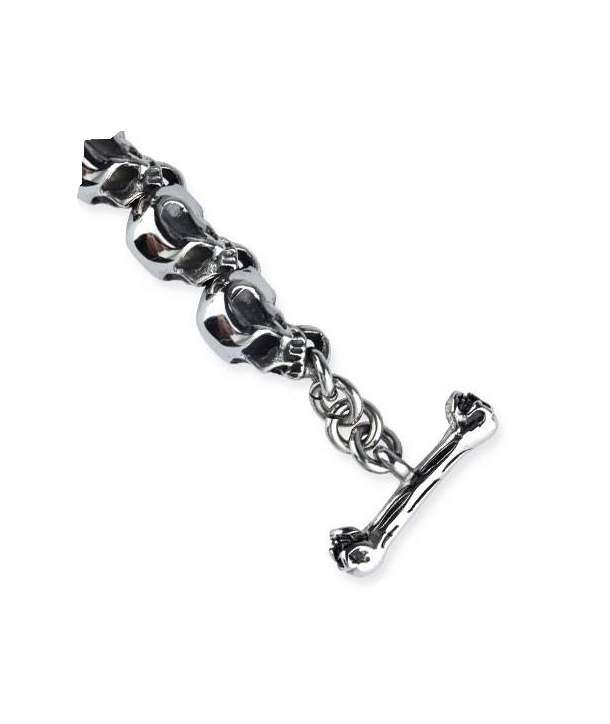 Pulsera Calaveras Unidas Acero Pulsera Calaveras Unidas Acero