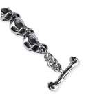 Pulsera Calaveras Unidas Acero
