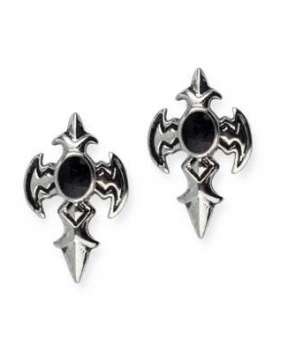 Pendientes Cruz Medieval Acero (Par)