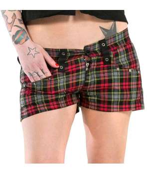 nostalgia perturbación Pero Pantalón Corto Shorts Escocés Chica - House of Rock