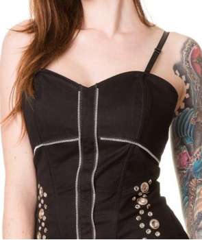 Top Cremalleras Agujeros Tirantes