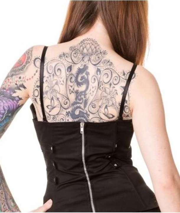 Top Cremalleras Agujeros Tirantes