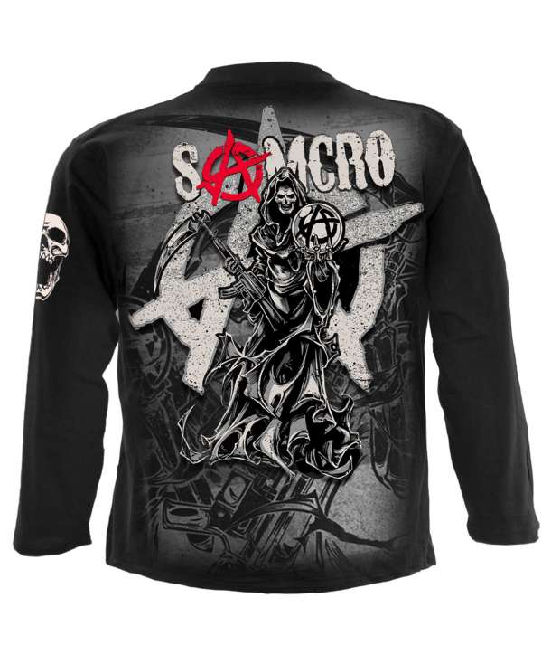 Camiseta SONS OF ANARCHY - Reaper Montage Manga Larga
