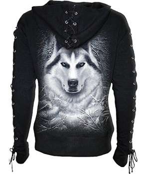 Sudadera WHITE WOLF con cremallera Chica Spiral 2