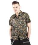 Camisa Militar Cremalleras