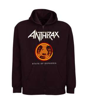 Sudadera ANTHRAX - State Of Euphoria con Cremallera