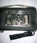 Cartera Cuero DISTURBED - Logo con cadena