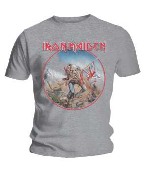 Camiseta IRON MAIDEN - The Trooper Vintage Gris