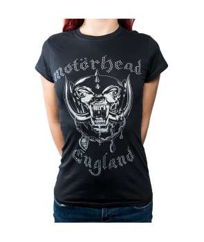 Camiseta para chica MOTORHEAD - England Diamantes
