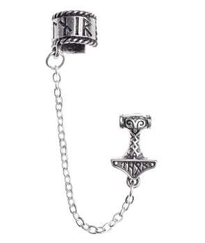 Pendiente ALCHEMY - Martillo Thor Runas Cadena