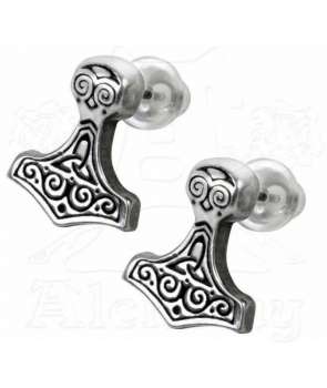 Pendiente ALCHEMY - Martillo Thor (par)