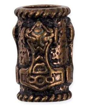 Adornos Anillo para Barba Martillo Bronce