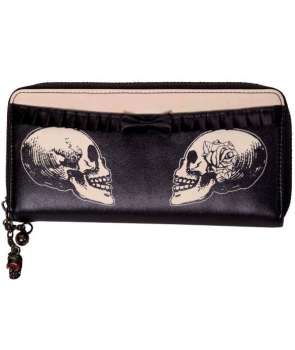 Cartera Alargada Calaveras Lazo