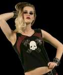 Camiseta para chica Calavera Escocesa Tirantes