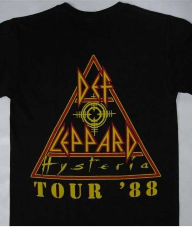 Camiseta DEF LEPPARD - Hysteria Tour 88