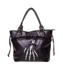 Bolso Mano Esqueleto Lazo Encaje