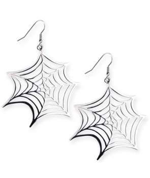 Pendientes Telaraña Grande Acero (Par)