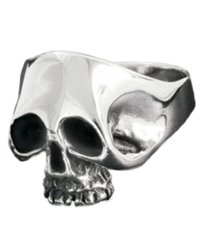 Anillo Calavera Media Plata