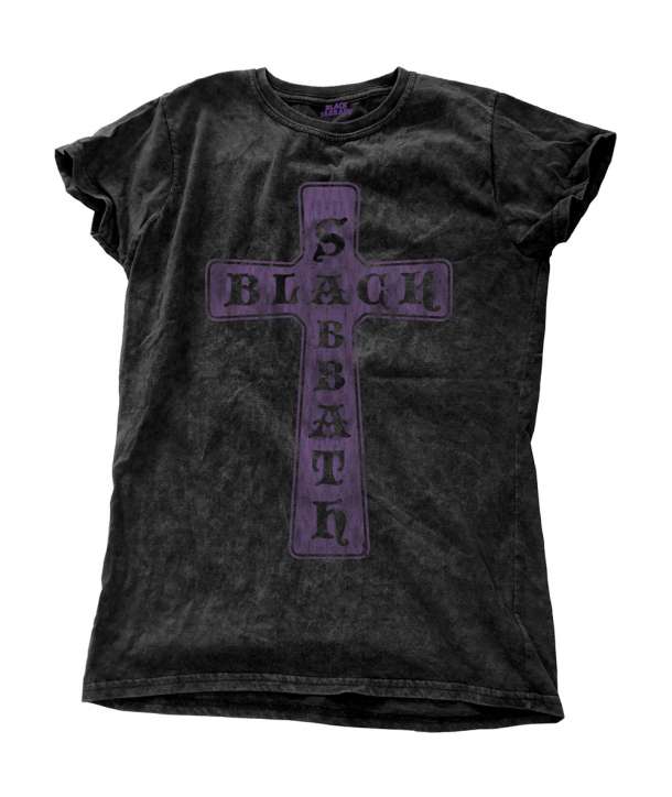 Camiseta para chica BLACK SABBATH - Cross Vintage