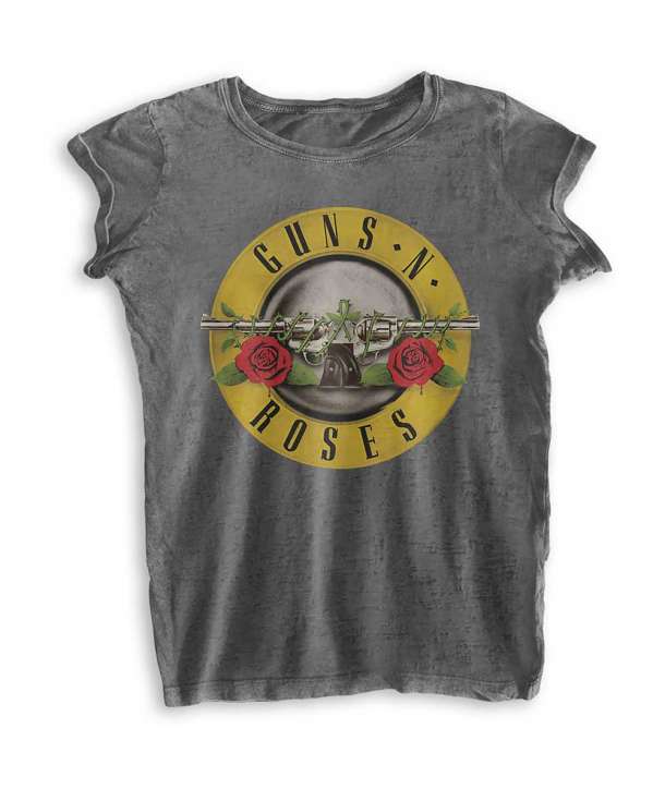 Camiseta para chica GUNS N ROSES - Logo Grey