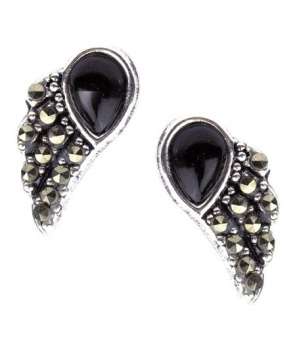 Pendientes Alas Piedras Plata (par)