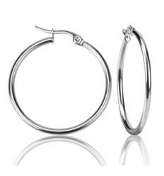 Pendientes Aro Acero 2,5 cm.