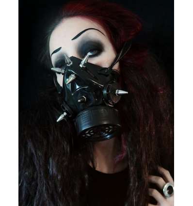 Máscara Antigás con pinchos Hexagonales