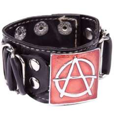 Muñequera Anarchy Sintética