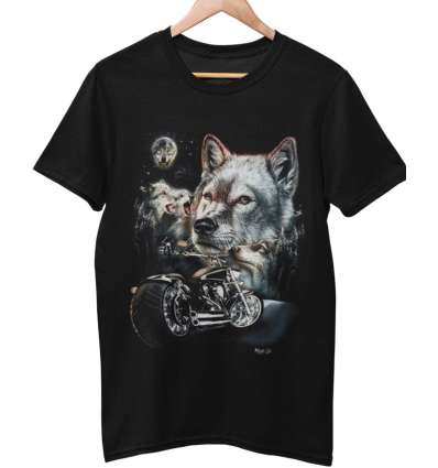 Camiseta WILD WOLF BIKER Camiseta WILD WOLF BIKER