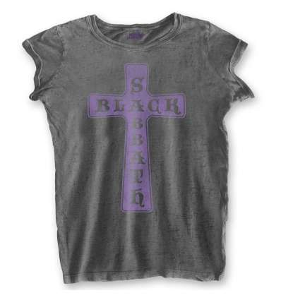 Camiseta para chica BLACK SABBATH - Cruz Gris Vintage
