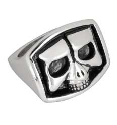 Anillo Calavera Sello Acero
