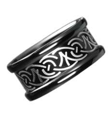Anillo Celta Acero Negro