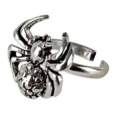 Pendiente de cartilago Araña plata  (unidad)