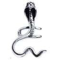 Pendiente de cartilago Serpiente Cobra Plata (unidad)